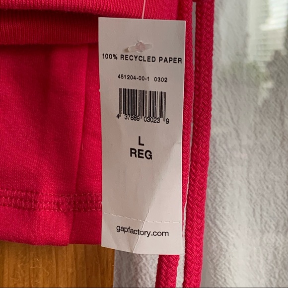 NWT Gap Logo Fleece Pants NWT Size Large Reg / Gap Pink Pants / Pink Soft Pants. - Picture 4 of 14